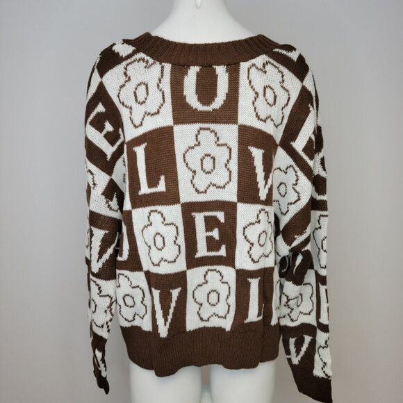 JUST Polly Fashion Nova LOVE Cardigan - Picture 3 of 5